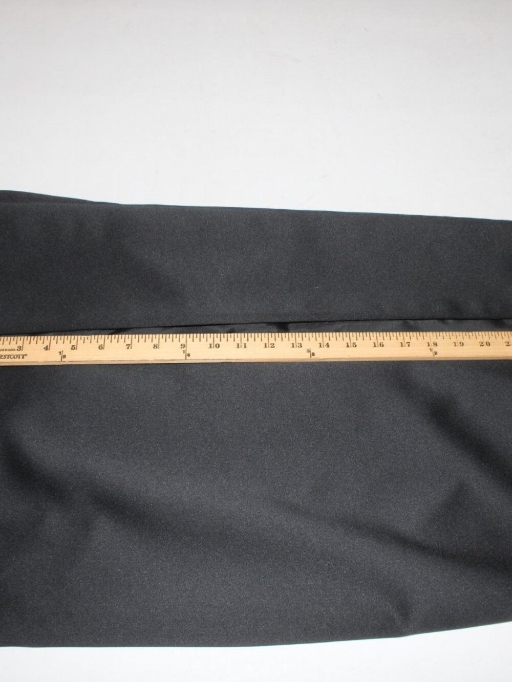 Alex Evenings Skirt Sz 6 Black Satin Leg Slit Lined Polyester Acetate Skirt - Picture 8 of 9